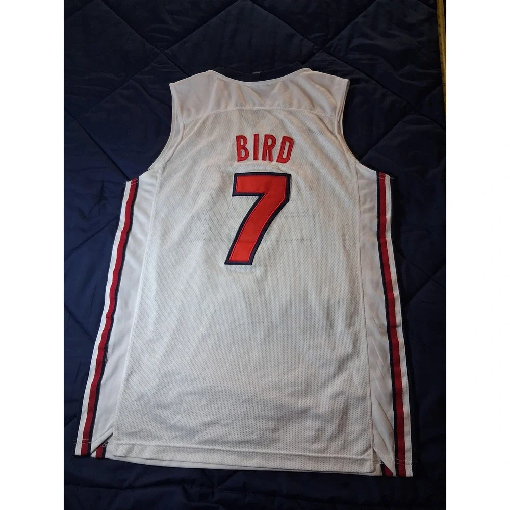 Nike USA Basketball Larry Bird 7 Jersey Mens Medium White Olympic Team USA